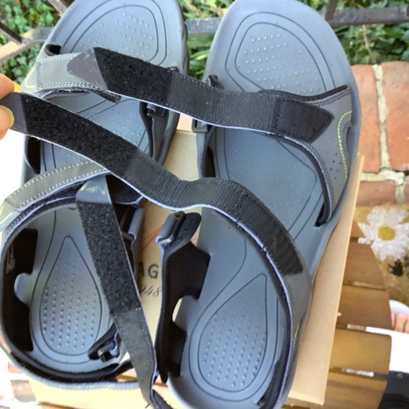 Weatherproof Vintage Men’s Brighton Adjustable Sandals Gray SZ 13 - Picture 9 of 16